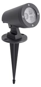 Redo 9494 stojací LED svítidlo Sam tmavě šedé, 6W, 4000K, ø6,8cm