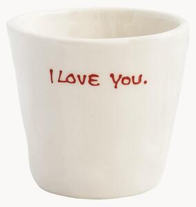 Ručně malovaný šálek na espresso I Love You