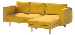Potah na pohovku IKEA Norsborg 3-místná se šezlongem barva žlutá látka sametová