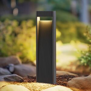 Lucande Světlo LED na cestu Tavion, 60 cm, antracit, IP65, Černá, Hliník, Moderní