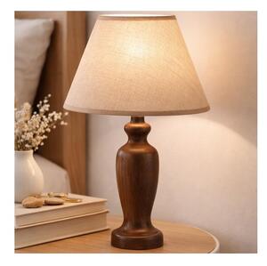 Stolní lampa AMFORA 1xE27/60W/230V tmavě hnědá/buk