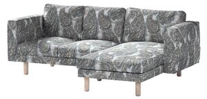 Potah na pohovku IKEA Norsborg 3-místná se šezlongem barva vícebarevná látka pletený vzor, vzorované