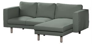 Potah na pohovku IKEA Norsborg 3-místná se šezlongem barva zelená látka pletený vzor