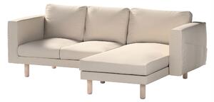 Potah na pohovku IKEA Norsborg 3-místná se šezlongem barva šedá látka pletený vzor