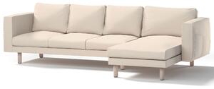 Potah na pohovku IKEA Norsborg 4-místná se šezlongem barva béžová látka pletený vzor