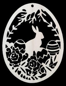 IDARY Velikonoční ozdoba na zavěšení 8x6cm - zajíc