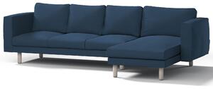 Potah na pohovku IKEA Norsborg 4-místná se šezlongem barva tmavě modrá