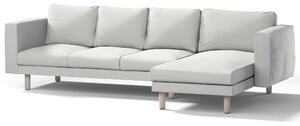 Potah na pohovku IKEA Norsborg 4-místná se šezlongem barva šedá látka pletený vzor