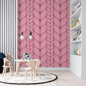Sablio Tapeta Růžové pletení - 125x75 cm