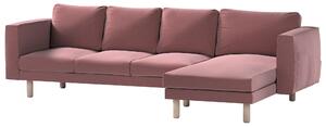 Potah na pohovku IKEA Norsborg 4-místná se šezlongem barva fialová látka sametová