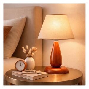 Stolní lampa PERA 1xE27/60W/230V hnědá/buk