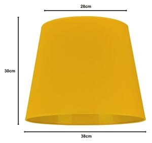 Duolla - Stínidlo k stojací lampě CLASSIC L E27 pr. 38 cm žlutá