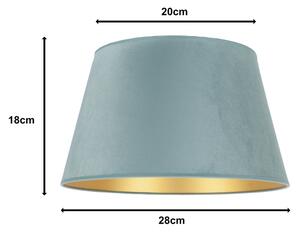 Duolla - Stínidlo k stolní lampě CONE M E27 pr. 28 cm mintová