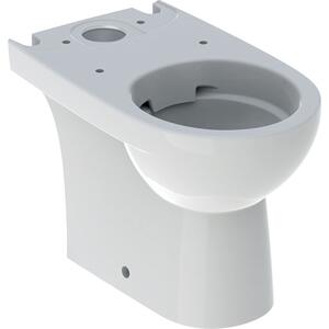 GEBERIT Selnova compact - Stojící WC pro splachovací nádržku umístěnou na WC míse, WC s hlubokým splachováním, Rimfree 500.478.01.1