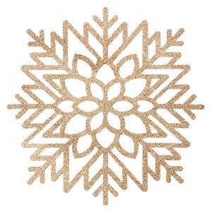 Podložka na stůl se třpytkami SNOWFLAKE, zlatá