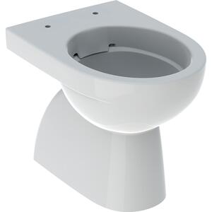 GEBERIT Selnova - Stojící WC s hlubokým splachováním, svislý vývod, částečně uzavřený tvar, Rimfree 500.399.01.1