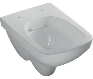 GEBERIT Selnova Compact - Závěsné WC s hlubokým splachováním, hranatý design, Rimfree 500.280.01.1