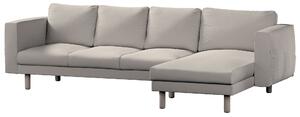 Potah na pohovku IKEA Norsborg 4-místná se šezlongem barva béžová látka pletený vzor