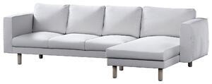 Potah na pohovku IKEA Norsborg 4-místná se šezlongem barva bílá látka pletený vzor