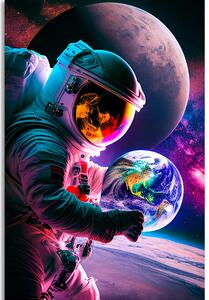 Obraz astronaut na vesmírné výpravě