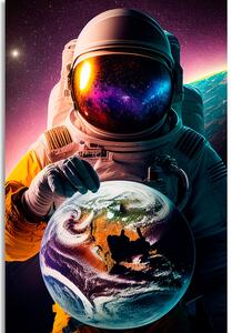 Obraz kosmonaut v neznámé atmosféře
