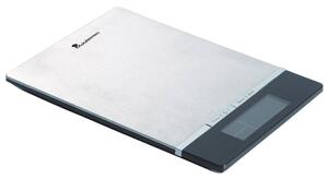 Digitální kuchyňská váha MasterPro BGMP-9058 / 22,5 x 15 cm / 0-5 kg / stříbrná/černá