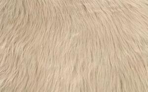 Dekorativní ovčí kůže Esbeco / 80 x 50 cm / 100% pravá kožešina / výška vlasu 5 cm / taupe