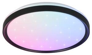 Stropní LED RGB svítidlo SOLIT černá/bílá