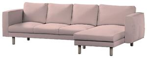 Potah na pohovku IKEA Norsborg 4-místná se šezlongem barva růžová látka pletený vzor