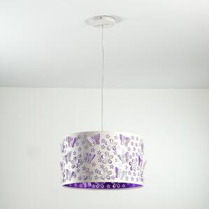 ONLI - Dětský lustr TITILLA 1xE27/22W/230V fialová/bílá