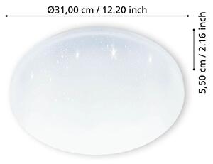 Stropní LED svítidlo Eglo Frania 900363 / ⌀ 31 cm / 18 W / starlight efekt / 4000K / bílá