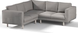 Potah na pohovku IKEA Norsborg rohová 4-místná barva šedá látka pletený vzor
