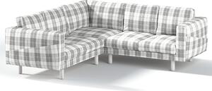 Potah na pohovku IKEA Norsborg rohová 4-místná barva šedá látka pletený vzor, vzorované