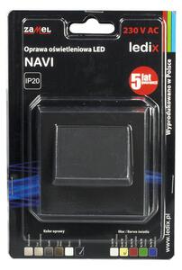 Zamel 11-221-62 svítidlo LED pod omítku LEDIX NAVI 230V AC, černé, teplá bílá, IP20
