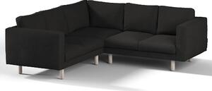 Potah na pohovku IKEA Norsborg rohová 4-místná barva černá látka pletený vzor