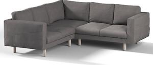 Potah na pohovku IKEA Norsborg rohová 4-místná barva šedá látka pletený vzor