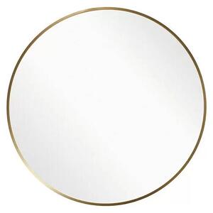 Kulaté zrcadlo na stěnu Levi Ø 80 cm / zlatá