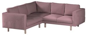 Potah na pohovku IKEA Norsborg rohová 4-místná barva růžová látka pletený vzor