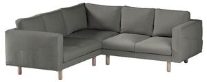Potah na pohovku IKEA Norsborg rohová 4-místná barva šedá látka pletený vzor