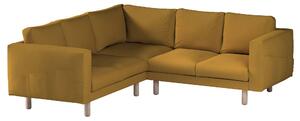 Potah na pohovku IKEA Norsborg rohová 4-místná barva žlutá látka pletený vzor