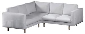Potah na pohovku IKEA Norsborg rohová 4-místná barva bílá látka pletený vzor