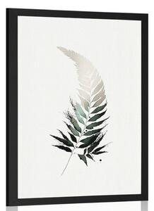 Plakát minimalistický list kapradiny