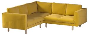 Potah na pohovku IKEA Norsborg rohová 4-místná barva žlutá látka sametová