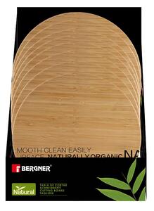 Bambusové prkénko na krájení Bergner 30 x 1,5 cm / laserový potisk