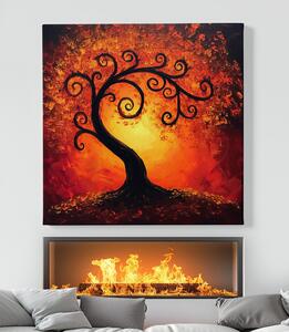 Obraz na plátně - Strom života Zářivý krucánek FeelHappy.cz Velikost obrazu: 40 x 40 cm