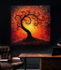 Obraz na plátně - Strom života Zářivý krucánek FeelHappy.cz Velikost obrazu: 40 x 40 cm