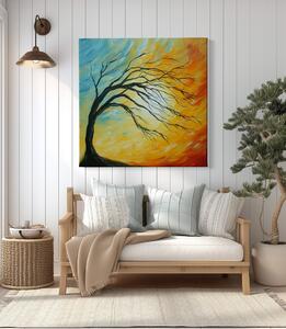 Obraz na plátně - Strom života Plápolání duše FeelHappy.cz Velikost obrazu: 40 x 40 cm
