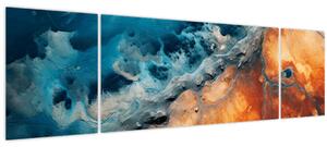 Obraz - Voda a oheň (170x50 cm)