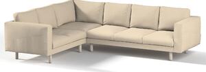 Potah na pohovku IKEA Norsborg rohová 5-místná barva béžová látka pletený vzor