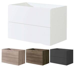 Mereo, Aira, koupelnová skříňka 81 cm, bílá, dub, šedá, CN741S